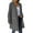 Black, variant on Lightweight Soft Long Sweater Jackets for Women Oversized Zip Up Hooded Outdoor Long Sleeve Jacket Fall Keen-length Length Solid Color Coat with Zipper Pockets