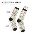thumbnail image 3 of Xecao Cartoon Labrador Retriever Print Crew Socks for Men and Women, Men's Soft Moisture-wicking Sock, 3 of 7