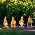 thumbnail image 5 of 2 Pack Bee Gnome Figurines Spring Bumble Bee Gnome Decor Scandinavian Tomte Swedish Nisse Resin Statue for Tabletop Tiered Tray Farmhouse Home Decoration Honey Bee Gift, 5 of 6