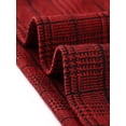 thumbnail image 5 of INSPIRE CHIC Robe Vintage à Manches 3/4 Col Montant à Carreaux pour Femmes G Rouge, 5 of 5