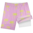 thumbnail image 4 of Hiijoy Little Boys Swim Trunks with Compression Liner Print Beach Board Shorts, 4 of 4