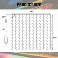 thumbnail image 4 of Dazzle Bright 300 LED Curtain String Lights, Christmas Fairy Lights for Bedroom with 8 Lighting Modes, Connectable Waterproof Window Lights Party Wedding Garden Wall Decor, Warm White, 4 of 17