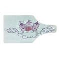 thumbnail image 1 of Castle Cutting Board, Dreamy Princess Fortress Kingdom over the Clouds Illustration, Decorative Tempered Glass Cutting and Serving Board, in 3 Sizes, by Ambesonne, 1 of 2