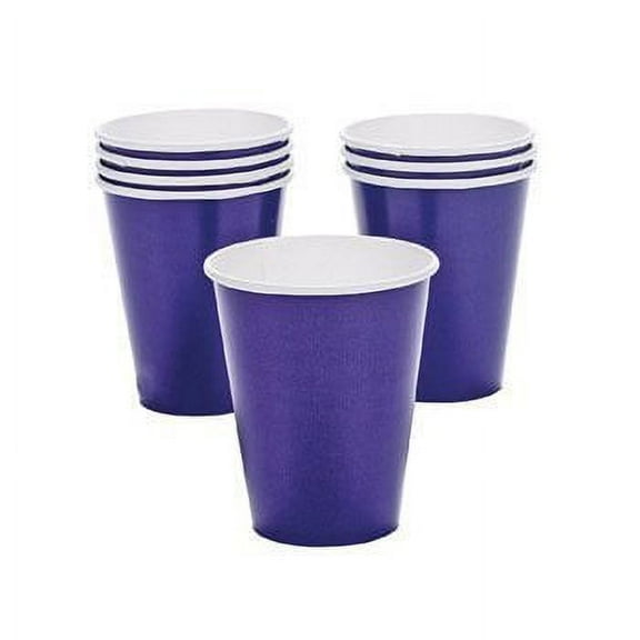 Royal Purple 9 Oz Paper Cup (24Pc) - Party Supplies - 24 Pieces