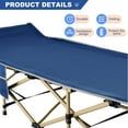 thumbnail image 2 of MOPHOTO Folding Camping Cot for Adults, Portable Folding Bed with Carry Bags for Outdoor Travel Camp Beach Vacation, 2 of 5