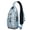 Sky-blue-76, variant on Crossbody Sling Backpack for Women Men Whale Pattern with Tribal Ornament Shoulder Sling Crossbody Casual Chest Bag for Travel Sports Running Hiking