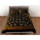 thumbnail image 3 of Negro naranja bandana paisley juego de funda nórdica, juego de cama decoración de la habitación estética, 3 of 4