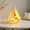 Black, variant on Christmas Hanging Night Light – Triangular LED Lamp with Tree, Santa & Snowman Pattern, Warm White Glow, Battery Operated Desktop Decor for Xmas Home