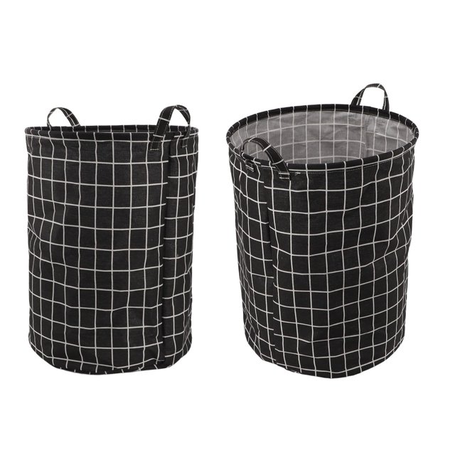 Foldable Laundry Basket Large Capacity Cotton Linen Fabric Material, Stylish Dirty Clothes Hamper , Foldable Storage Basket For Home