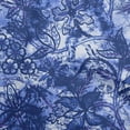 thumbnail image 1 of oneOone Rayon Royal Blue Fabric Abstract Floral Craft Projects Decor Fabric Printed By The Yard 56 Inch Wide, 1 of 4