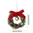 thumbnail image 2 of Festive Seasonal Wreath for Front Door Celebration Greenery Arrangement for Home, 2 of 6