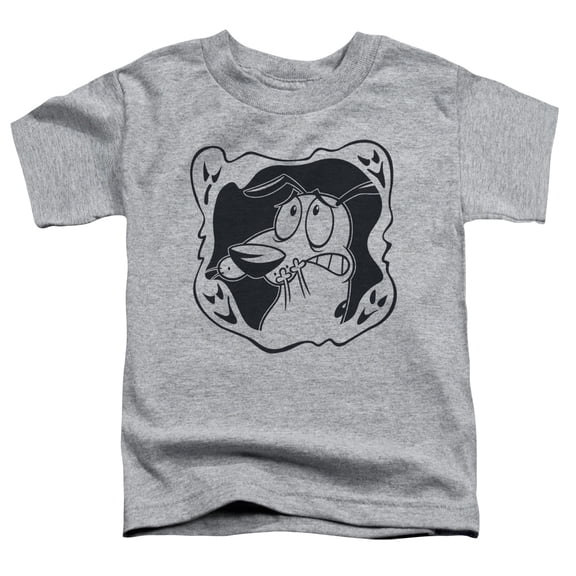 Courage The Cowardly Dog - Ghost Frame - Toddler Short Sleeve Shirt - 2T