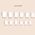 thumbnail image 6 of French Tip Press on Nails Medium Square Fake Nails with Design Black Line False Nail Glitter Glue on Nails Glossy Full Cover Artificial Acrylic Nail Bling Nude Stick on Nail for Women Manicure 24pcs, 6 of 8