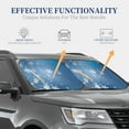 thumbnail image 4 of Honeii Snowflakes1 Print Foldable Car Sun Shade for Windshield, 2-Piece UV Protection Shade, Protects Car Interior, Ideal for Cars, Trucks, SUVs-Large, 4 of 6