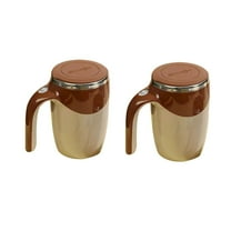 Helenmas 2pcs Automatic Stirring Coffee Mug Automatic Coffee Mug for Milk Cocoa Self Stirring Coffee Mug At Kitchen Travel Self Stirring Mug As Birthday Gift Glass&Bottle on Clearance A