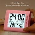 thumbnail image 6 of Skegnu Digital Alarm Clock Indoor Electronic Temperature Hygrometer Luminous Large Screen Digital Display Desktop Small Alarm Clock Household Temperature Hygrometer Alarm Clock for Heavy Sleepers, 6 of 6