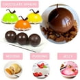 thumbnail image 7 of Ejiaya 2 Pack 6-Cavity Semi Sphere Silicone Mold, Baking Mold for Making Hot Chocolate Bomb, Cake, Jelly, Dome Mousse (Purple), 7 of 7