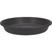 HC Companies 6 In. Black Classic Saucer PCS06005G18