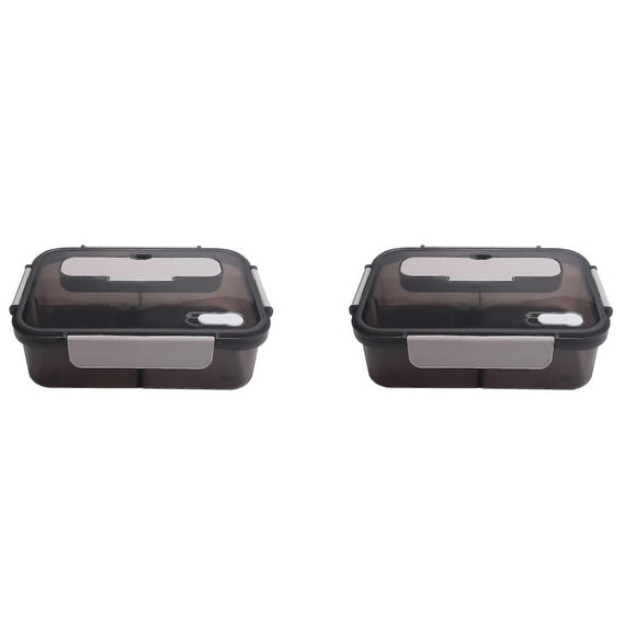 Lunch 1500ml Bento Box, With 3 Compartments Cutlery Set,microwave