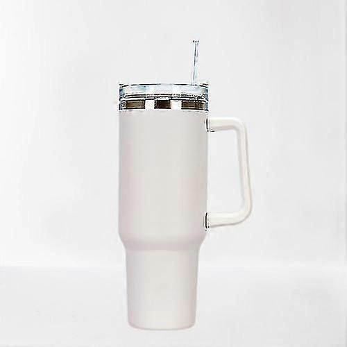 40oz Reusable Vacuum Quencher Tumbler With Straw, Leak Resistant Lid, Insulated Cup, Maintains Cold, Heat, And Ice For Hours