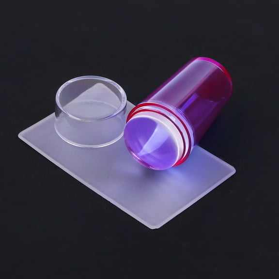 Stamper Clear Silicone Stamping Jelly with Scraper Transparent Visible Body Ideal for DIY Nail Design and Stamping Tool for Home or Salon Use