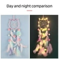 thumbnail image 4 of Eoperou Colorful Feather Dream Catcher with Lamp Strip - Living Room Girls Bedroom Wall Art Handmade Boho Cat Moon Star Bunny Dreamcatcher Decor, 4 of 8