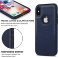 thumbnail image 4 of For Apple iPhone Xs Max (6.5) Case Luxury Leather Business Vintage Slim Non-Slip Soft Grip Shockproof Protective Cover, 4 of 6