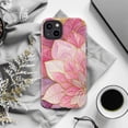 thumbnail image 6 of Elegant Pink Mandala Flower Phone Case, Gold Line Art Floral iPhone Cover, Boho Chic Artistic Protective Case for iPhone 16 15 14 13 12 11 Plus Pro Max Mini, 6 of 6