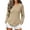 Khaki, variant on Women's Plush Fleece Pullover Sweater, Loose Fit Crewneck Long Sleeve Fuzzy Top, Soft Cozy Casual Sweatshirt for Fall Winter Daily Wear Black