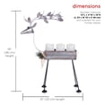thumbnail image 3 of Alpine Corporation Rustic Metal Deer Candle Decor with Warm White LED Lights, 3 of 13