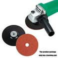 thumbnail image 3 of 4Inch 100Mm Backing Pad Fibre Disc M10 Thread with Lock Nut for Angle Grinder Black, 3 of 8