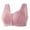 97#Pink, variant on Daisy Bras for Older Women 2025 - Front Closure No Underwire, Full Coverage Plus Size Bra, Breathable Wireless Soft Push Up Bralette