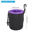 thumbnail image 2 of Unique Bargains Camera Lens Bag, 3.5' IDx5.5' H Drawstring Lens Pouch with Thick Protective Neoprene, Black Purple 2Pack, 2 of 7