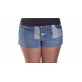 thumbnail image 3 of Quiksilver Women's Patchwork Denim Stretch Shorts Size 27 New, 3 of 4