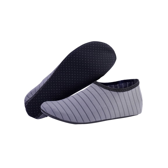 Xfvqtps Water Shoes Women Men Fast Dry Aqua Socks Barefoot Non Slip for Beach Swim River Pool Surf Gray