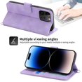 thumbnail image 4 of Nalacover Case for iPhone 13 Pro, PU Leather Wallet Phone Crossbody Flip Case with Credit Card Holder and Shoulder Wrist Strap Magnetic Stand Shockproof Cover For iPhone 13 Pro, Purple, 4 of 16