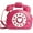 A-rose Pink, variant on YOUI-GIFTS Retro dial telephone Crossbody Shoulder Bag,Pu Movable microphone Purse for Women