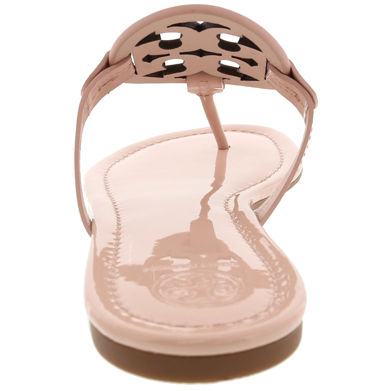 Tory Burch Women's Miller Soft Patent Sea Shell Pink / 654 Leather Sandal -  