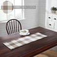 thumbnail image 3 of VHC Brands Runner 12x36, Cotton Dining Room, Kitchen Table Runner, Country Farmhouse Style, Annie Buffalo Check Brown & White, 3 of 3