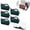 B, variant on 5pcs Gable Boxes For Party Attractive Gift Boxes With In Handle Greaseproof Black Paper Barn Boxes For Special Events Or Parties,storage rack