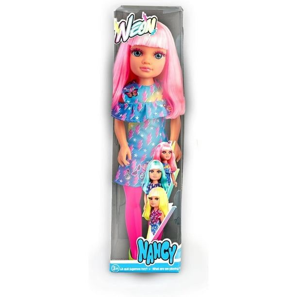 Nancy Muneca De Moda Neon Con Pelo Rosa Bodega Aurrera en linea