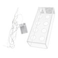 thumbnail image 3 of Cajas de flores Titular de agua Florero de acrílico Mesa rectangular Centro de mesa Ornamento Escritorio Florero de brote bajo Florero de flauta para 25x10x6.5cmLuz LED perfecl florero de acrílico, 3 of 8