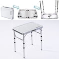 thumbnail image 2 of Mesa de campamento YUFIFAIRY ligera de aluminio, 2,9 kg, 3 alturas, 2 of 7