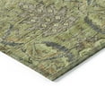 thumbnail image 4 of HomeRoots 603304 10 x 14 ft. Artichoke Green, Gray & Tan Damask Washable Indoor & Outdoor Rectangle Area Rug, 4 of 5