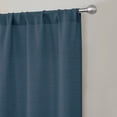 thumbnail image 4 of Mainstays Textured Solid Light Filtering Curtain Panels, Set of 4, Navy, 28"W x 84"L, 4 of 6