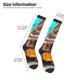 thumbnail image 2 of Fotbe Modern Urban Monkey Calcetas Divertidas Estampadas para Hombre y Mujer, Calcetas de Algodón hasta la Rodilla para Caminar, Correr, Enfermería y Embarazo, 2 of 6