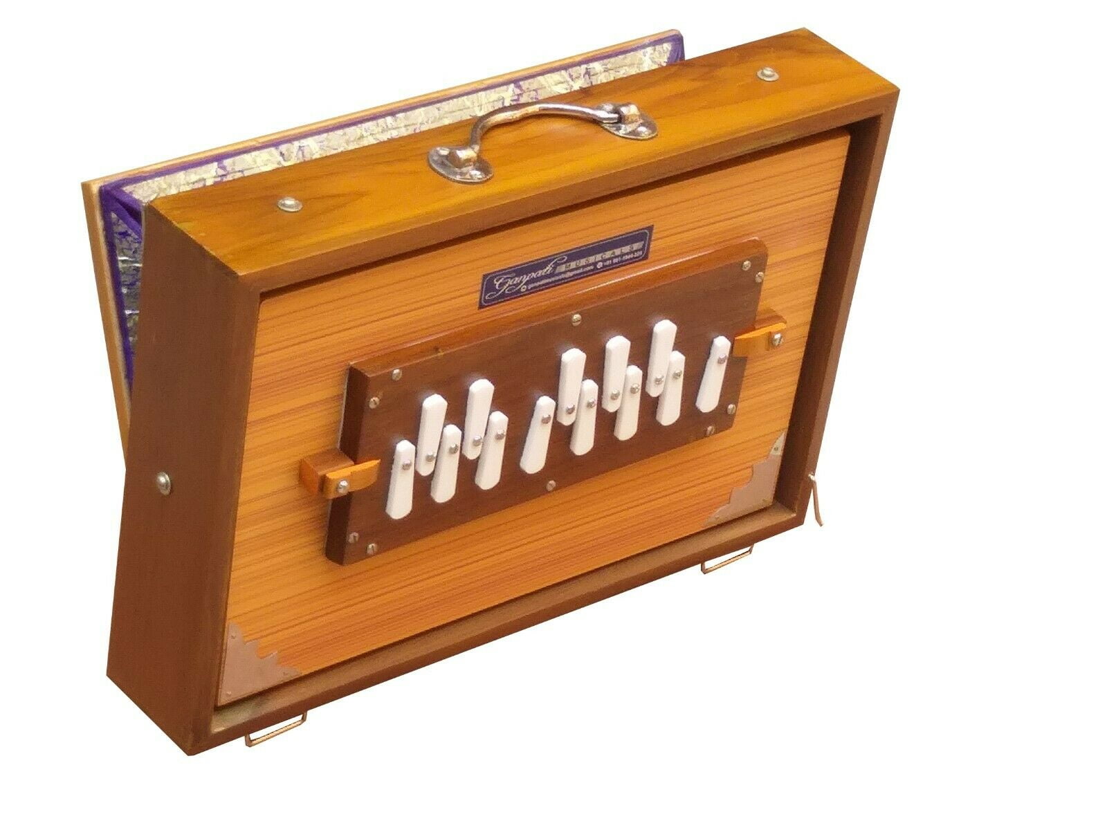 Shruti Box Teak Wood Size (15″ X 10″ X 3″) Inches Tuned 440 Hz