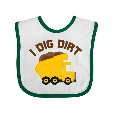 

Inktastic I Dig Dirt Gift Baby Boy or Baby Girl Bib