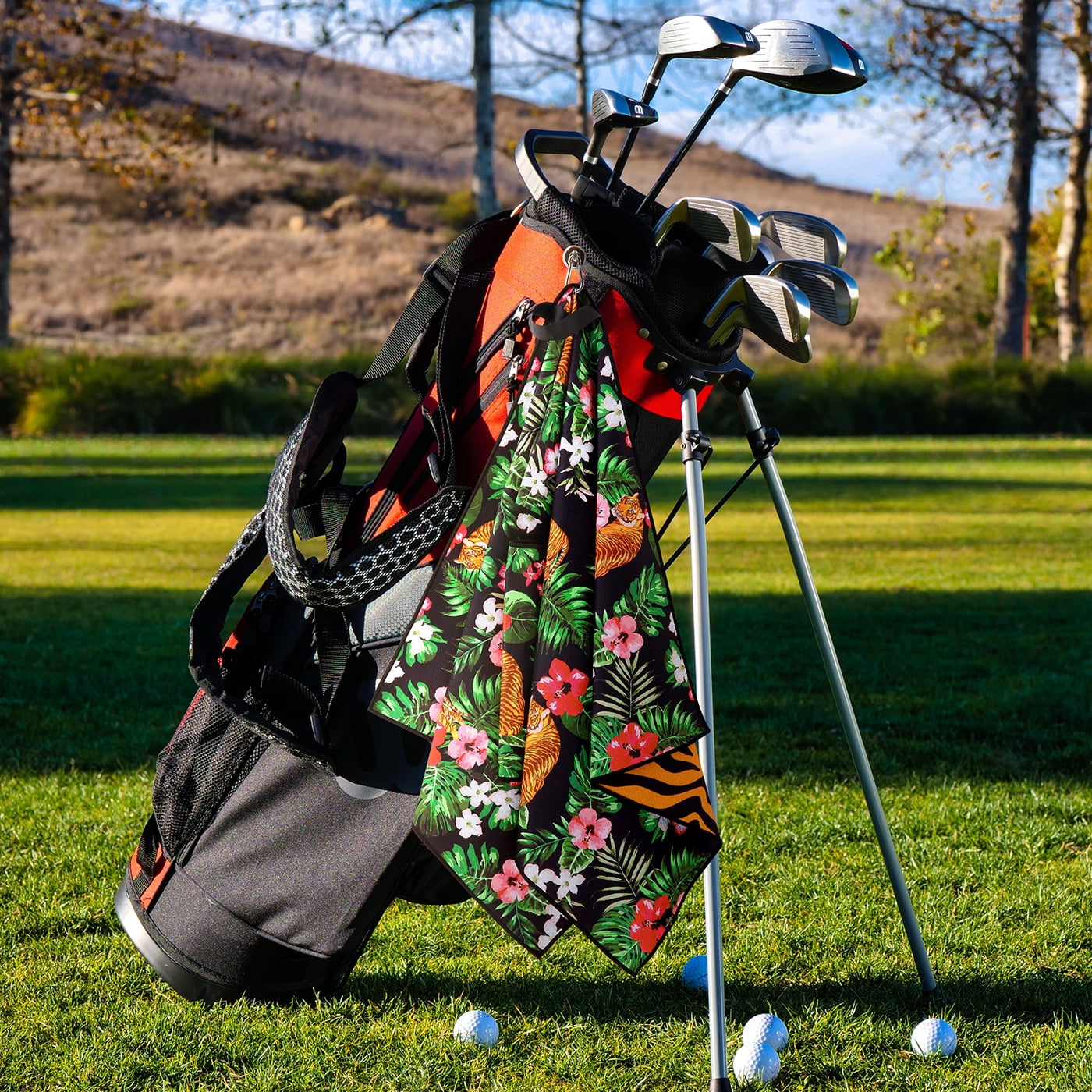 Golf Towels: Super Absorbent & Quick-dry With Carabiner Clip - Perfect For  Men & Women's Golf Bags! - Temu