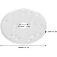 thumbnail image 4 of HUGFEGWE Dia 6-1/2" Router Base Plate, Clear Acrylic with w/BrassCentering Pin &Brass Nut, Screws for Trim Routers (6-1/2" Circle), Fits, CA919-116673, 4 of 9